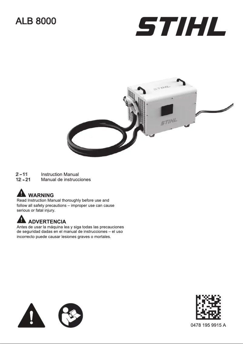 Página nº 1 - Manual de usuario Stihl ALB 8000