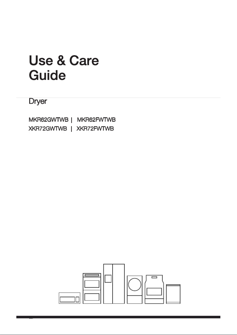Imagen de la primera página del manual del dispositivo XKR72FWTWB