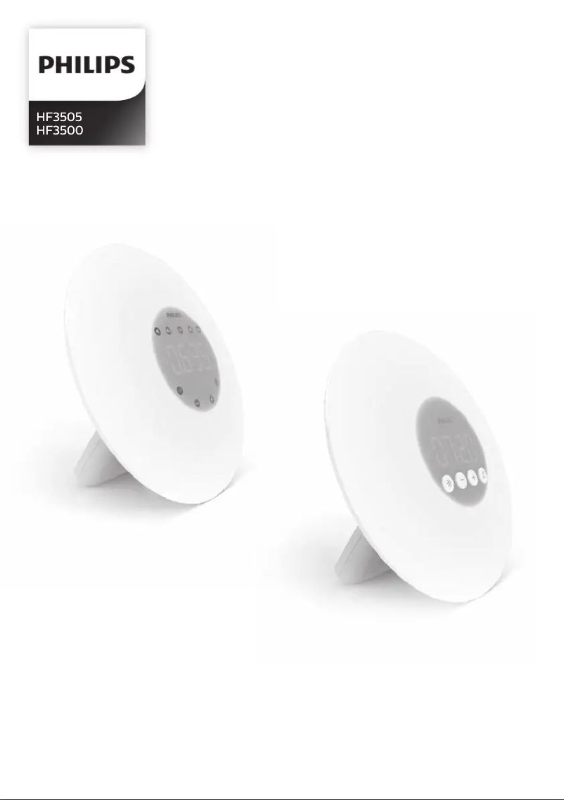 Página 1 del manual Manual de usuario Philips Wake-up Light HF3500