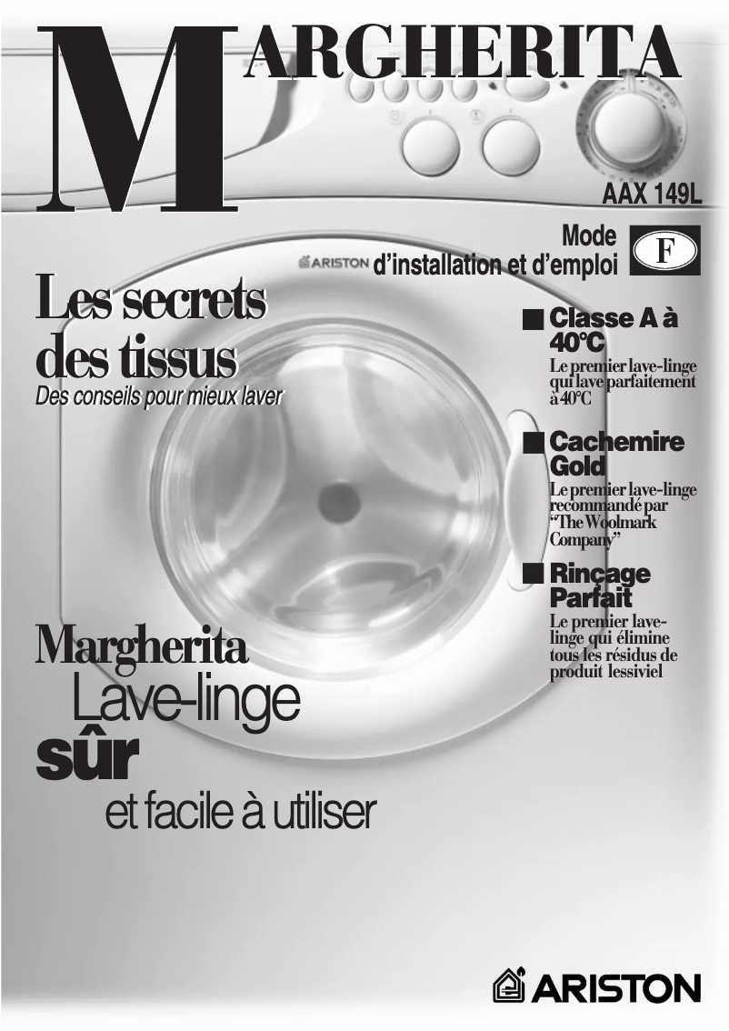 Página nº 1 - Manual de usuario Ariston Thermo AAX 149L