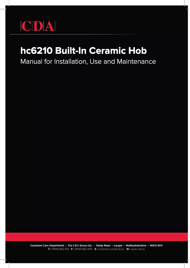 Imagen de la primera página del manual del dispositivo HC6210