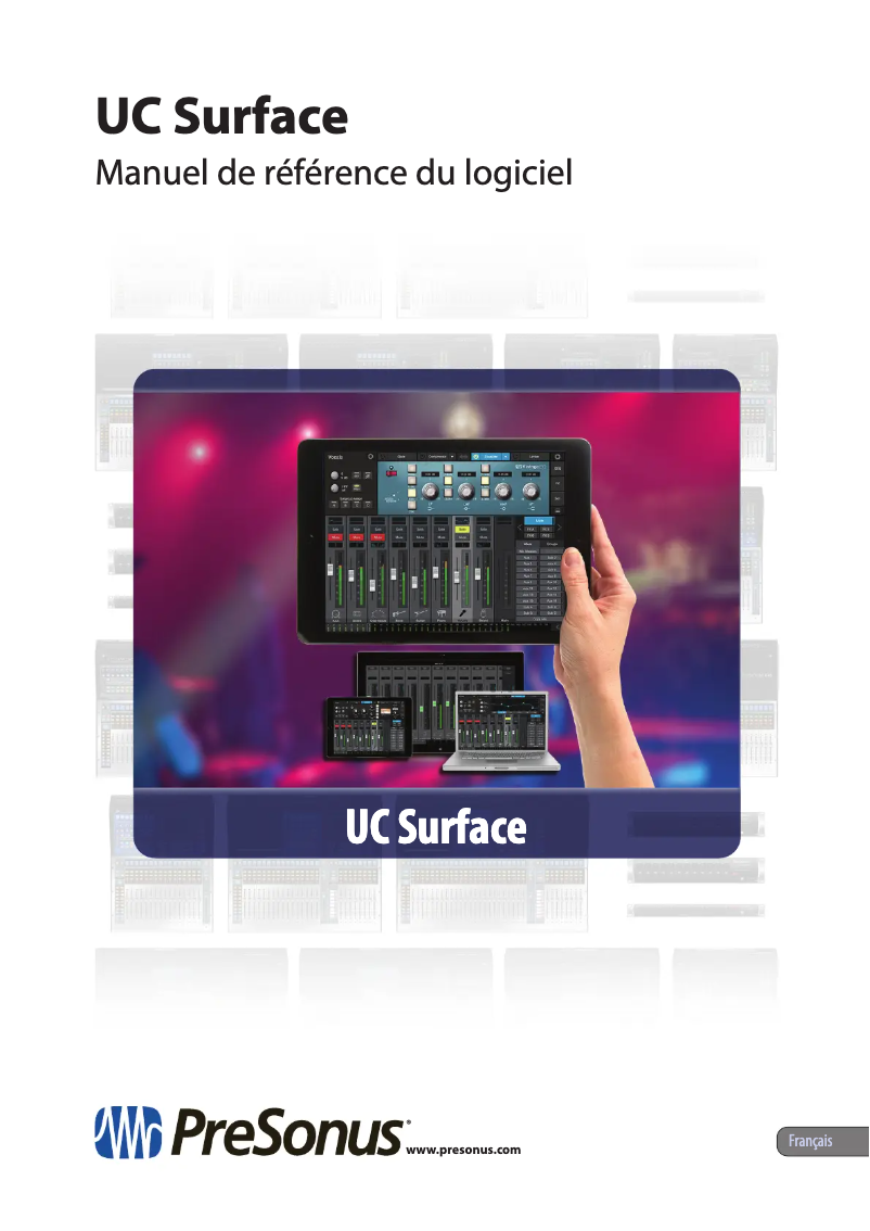 Imagen de la primera página del manual del dispositivo UC Surface