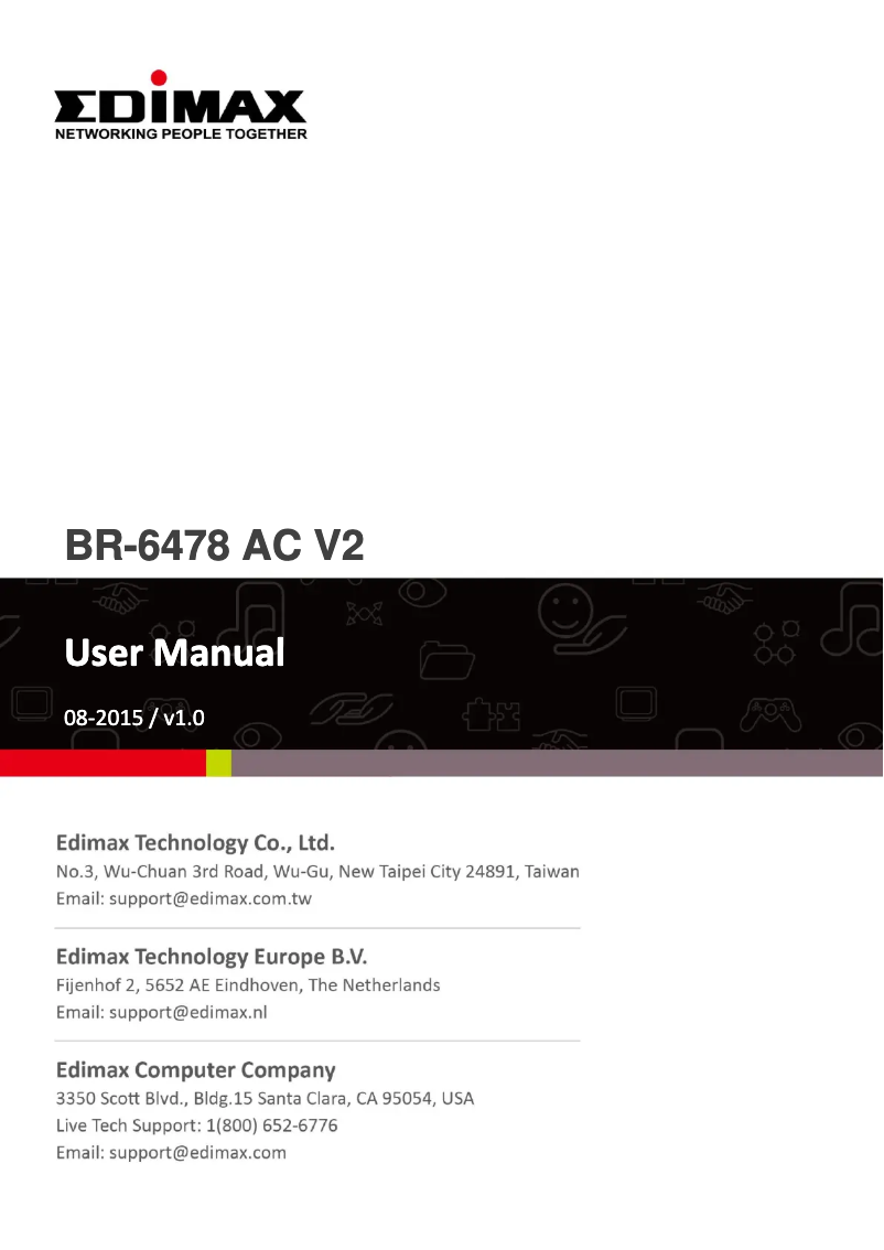 Página nº 1 - Manual de usuario Edimax BR-6478AC
