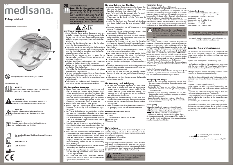 Imagen de la primera página del manual del dispositivo FS 350