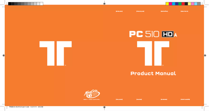 Página 1 del manual Manual de usuario Tritton PC 510