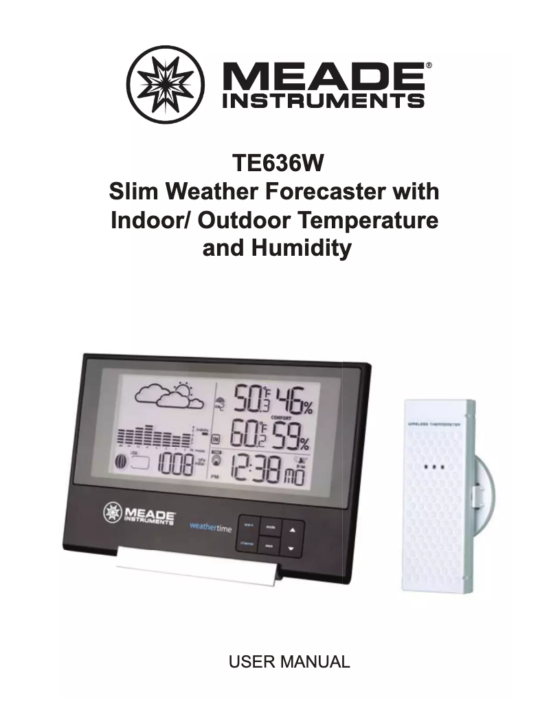 Imagen de la primera página del manual del dispositivo TE636W