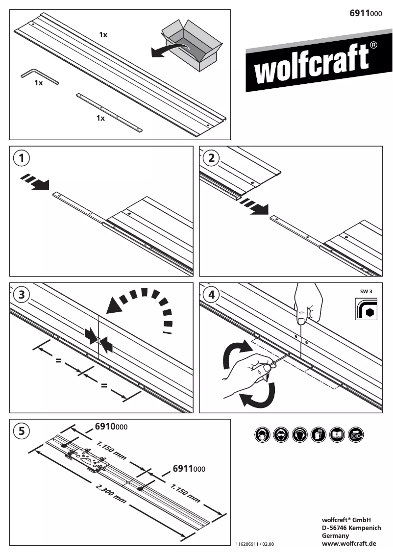 Página 1 del manual Manual de usuario Wolfcraft 6911000