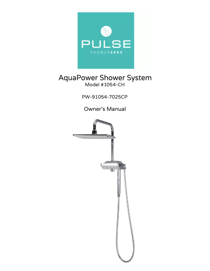Página 1 del manual Manual de usuario Pulse ShowerSpas AquaPower 1054-CH