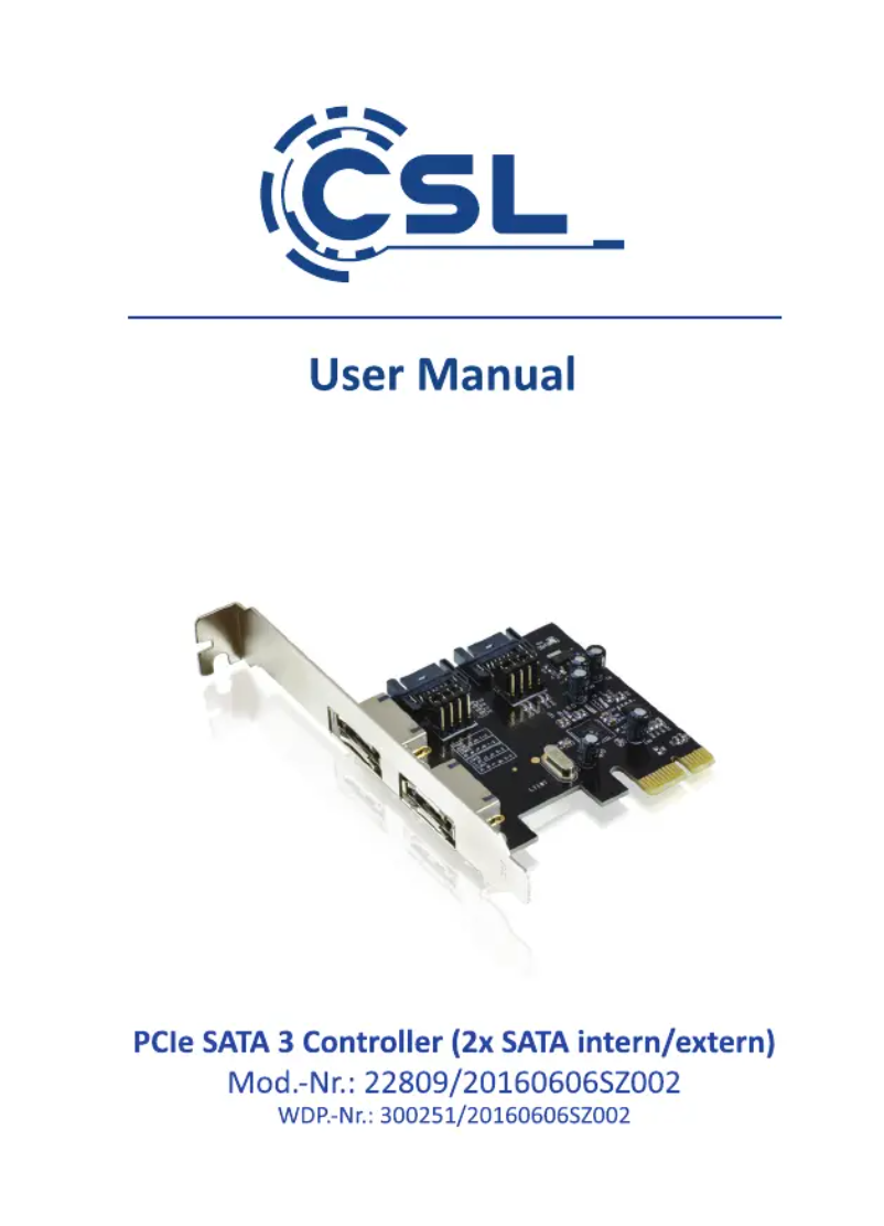 Página 1 del manual Manual de usuario CSL 300251