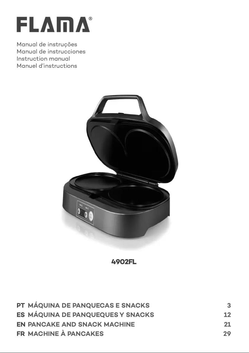 Imagen de la primera página del manual del dispositivo 4902FL