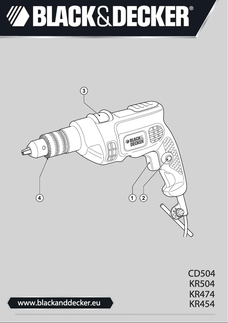 Página 1 del manual Manual de usuario Black & Decker KR454