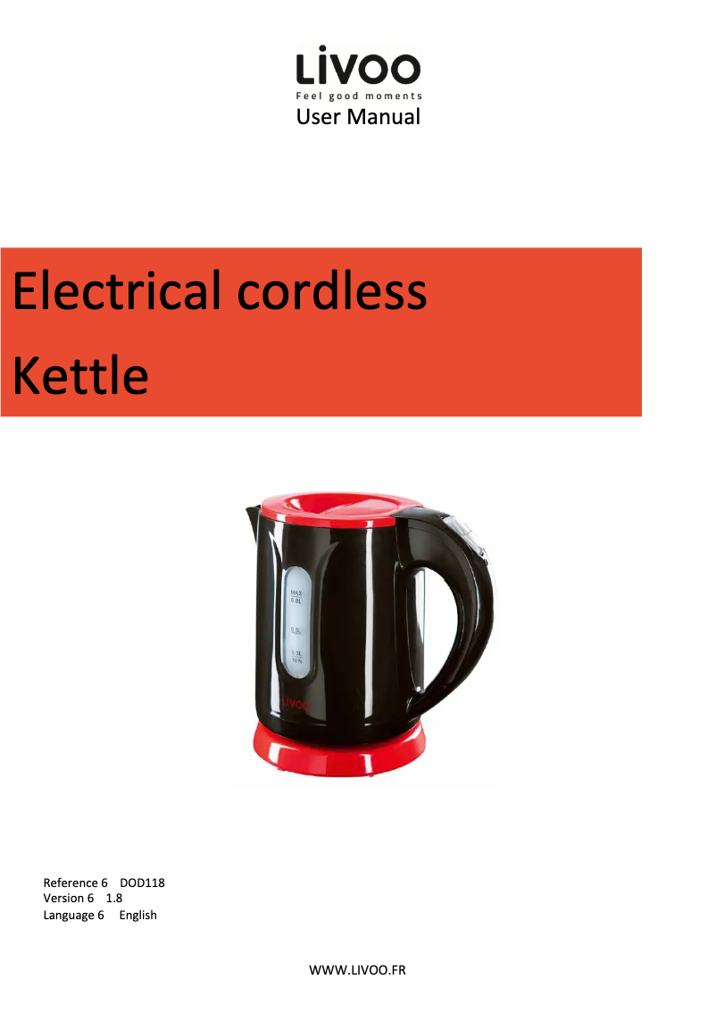 Página 1 del manual Manual de usuario Livoo DOD114