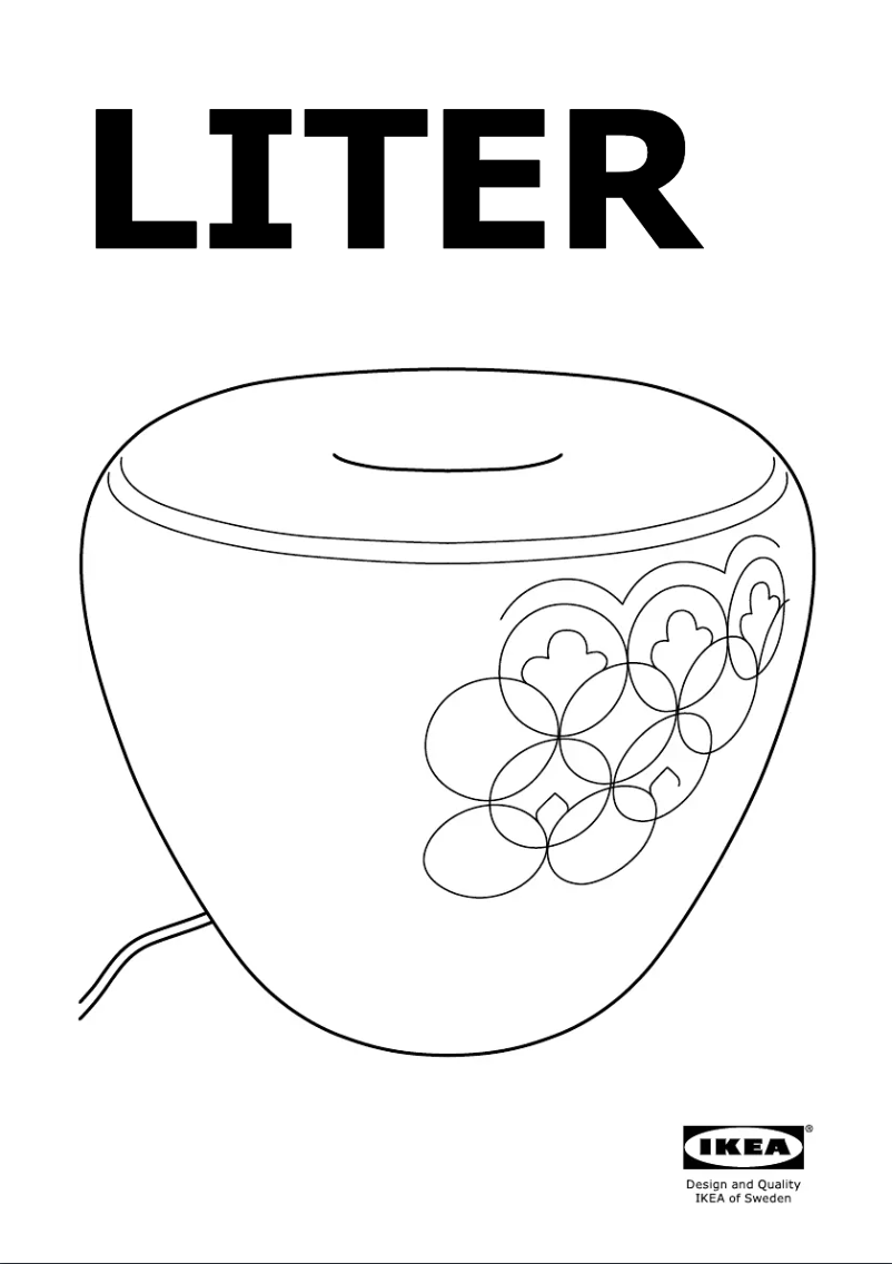 Página 1 del manual Manual de usuario Ikea LITER
