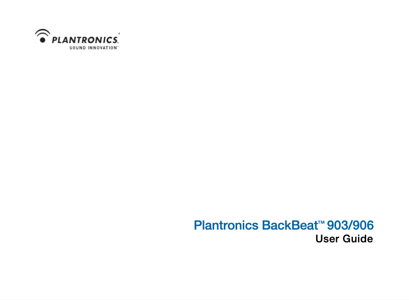 Página 1 del manual Manual de usuario Plantronics 00093554 headphone 00093554