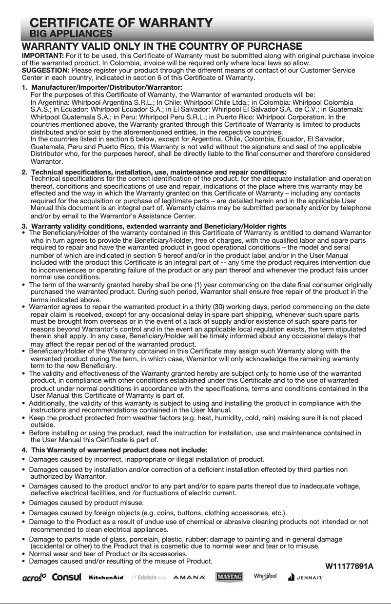 Imagen de la primera página del manual del dispositivo KDPE234GBS