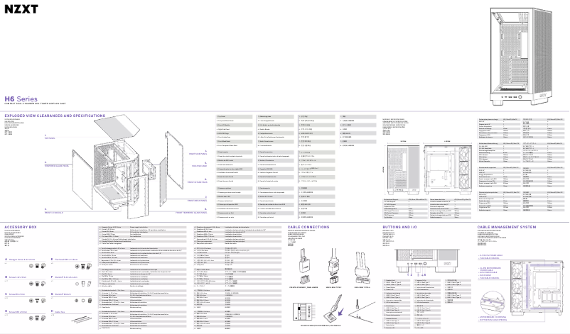 Página 1 del manual Manual de usuario NZXT H6 Flow