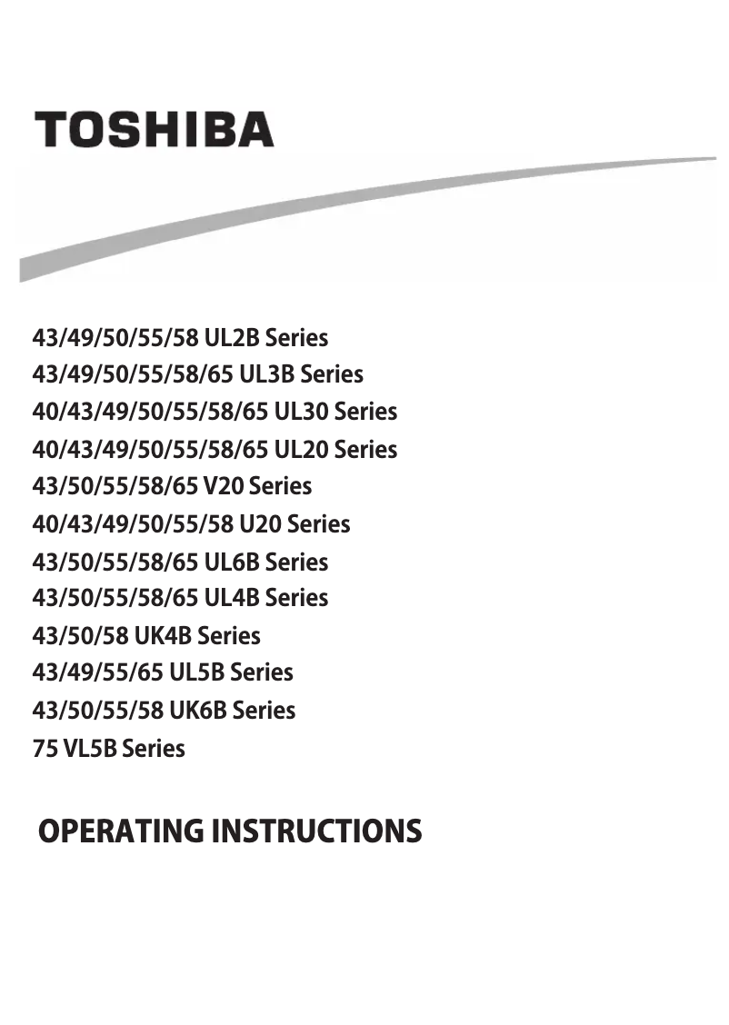 Imagen de la primera página del manual del dispositivo 43UL2063DB