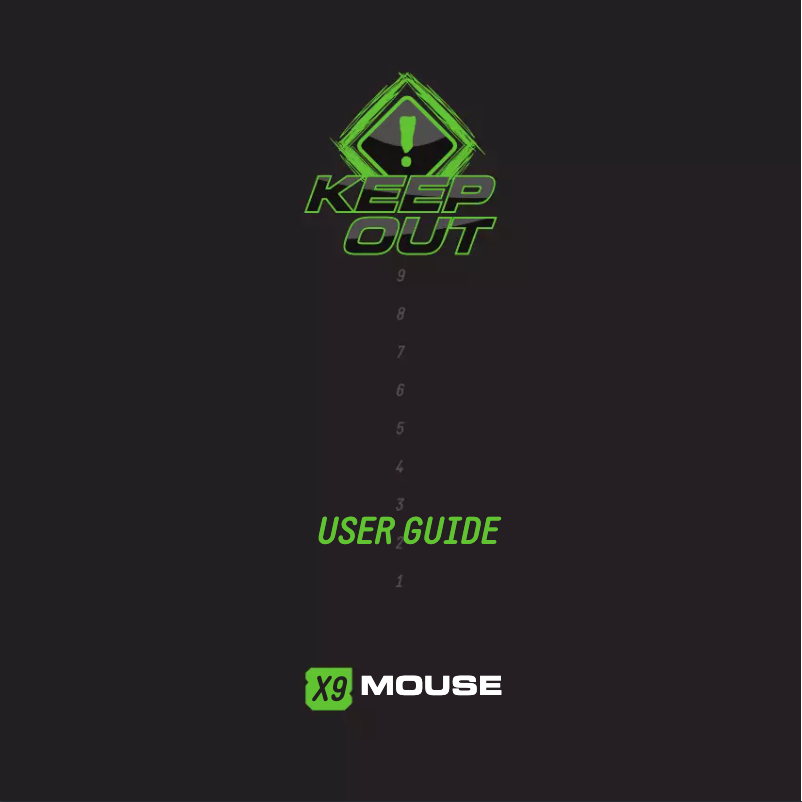 Página 1 del manual Manual de usuario KeepOut X9