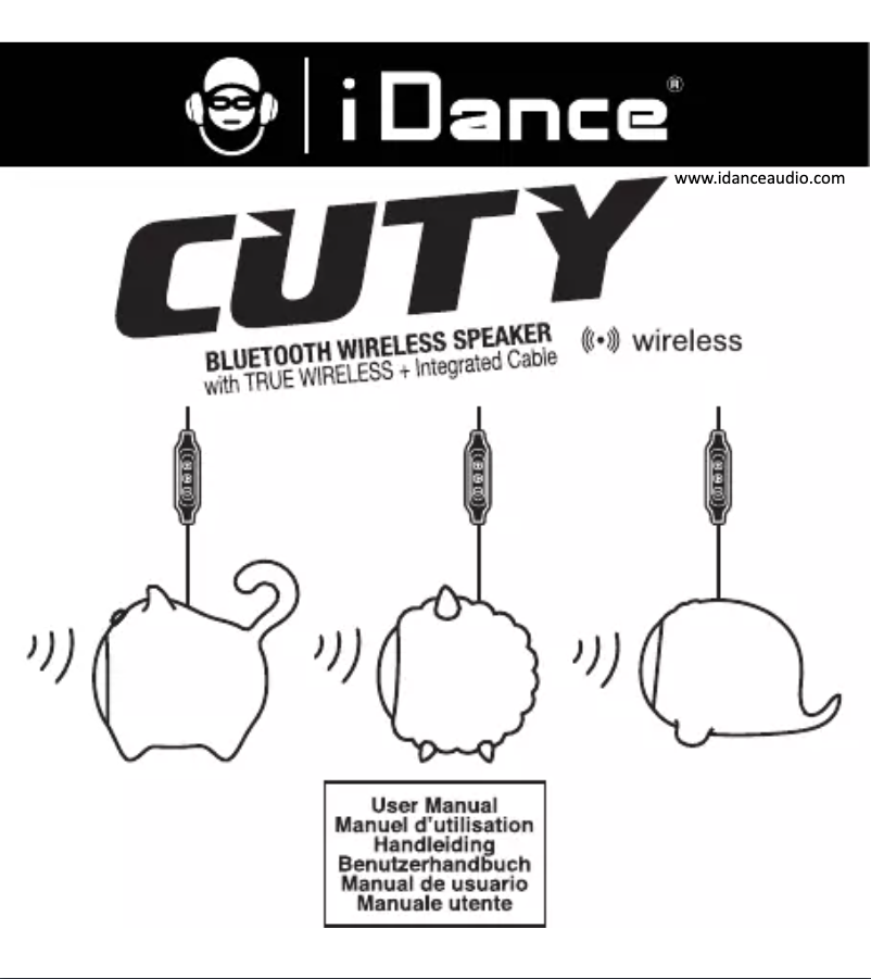 Página 1 del manual Manual de usuario iDance Cuty CC10
