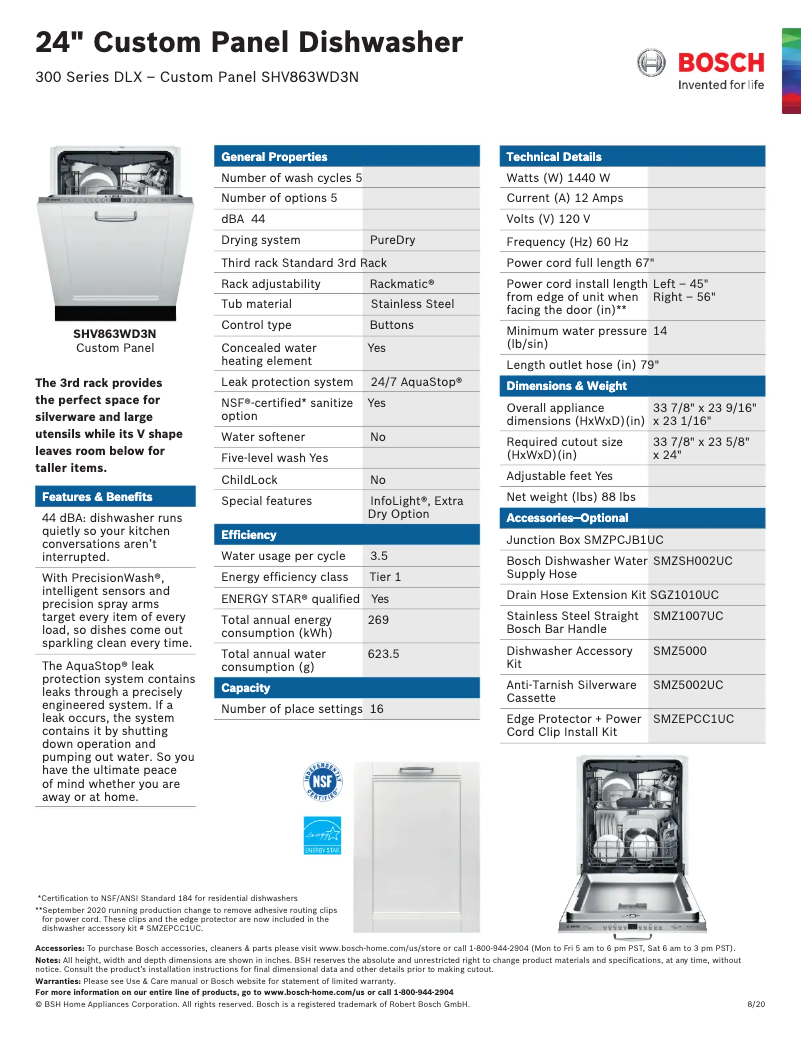 Imagen de la primera página del manual del dispositivo SHV863WD3N
