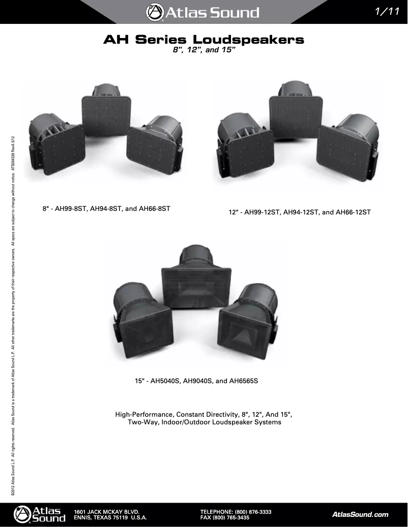 Imagen de la primera página del manual del dispositivo AH94-8ST