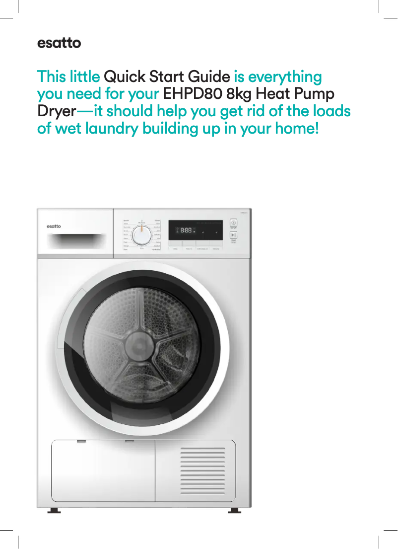 Imagen de la primera página del manual del dispositivo EHPD80