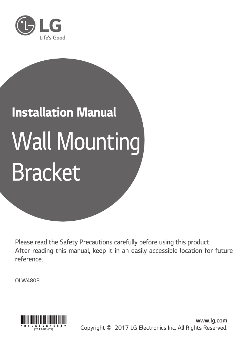 Página nº 1 - Guía de instalación LG OLW480B