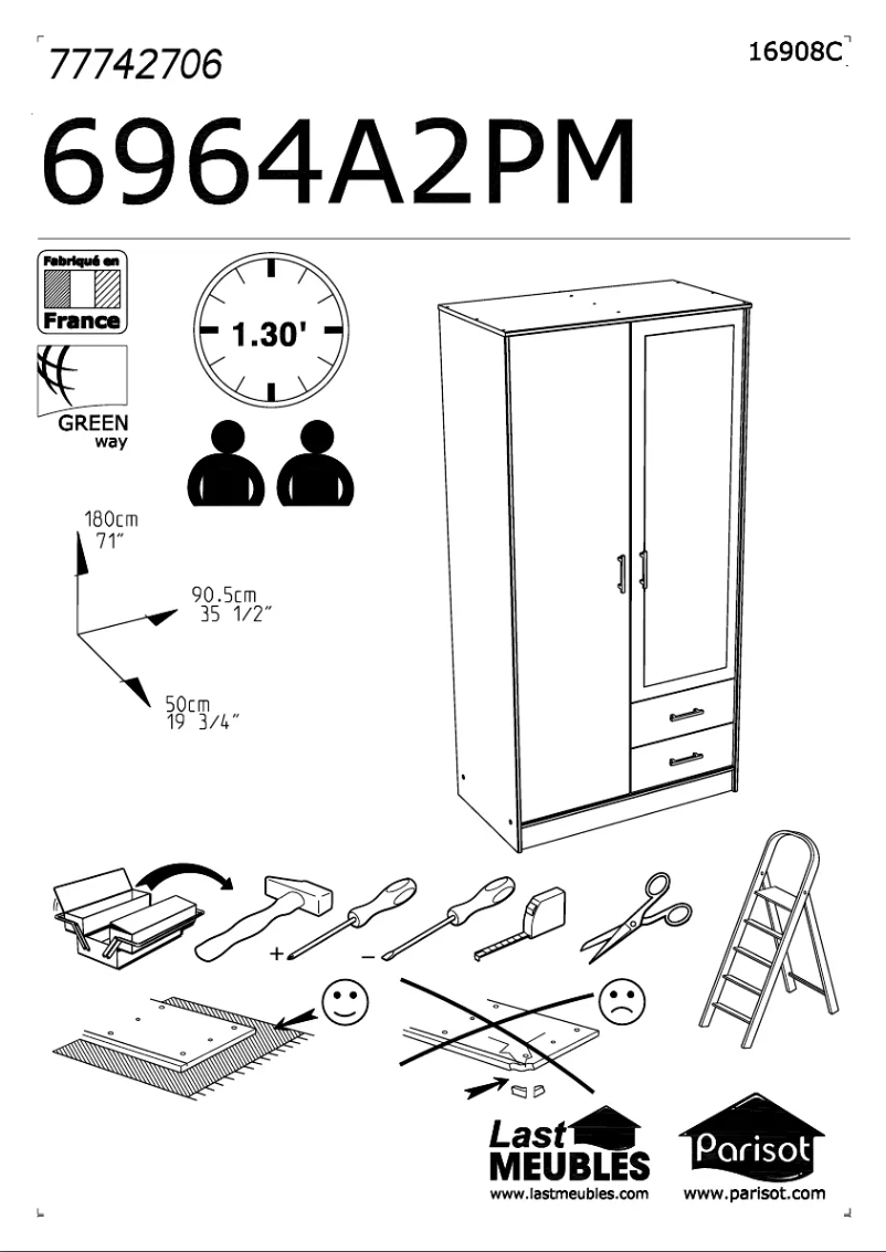 Imagen de la primera página del manual del dispositivo Infinity 6964A2PM