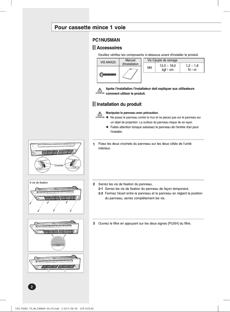 Imagen de la primera página del manual del dispositivo PC1NUSMAN