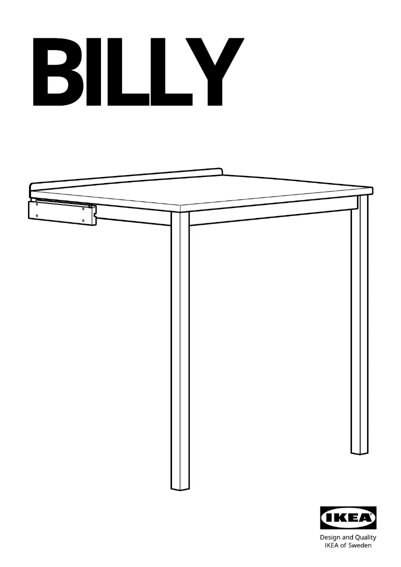 Página 1 del manual Manual de usuario Ikea BILLY 405.332.80