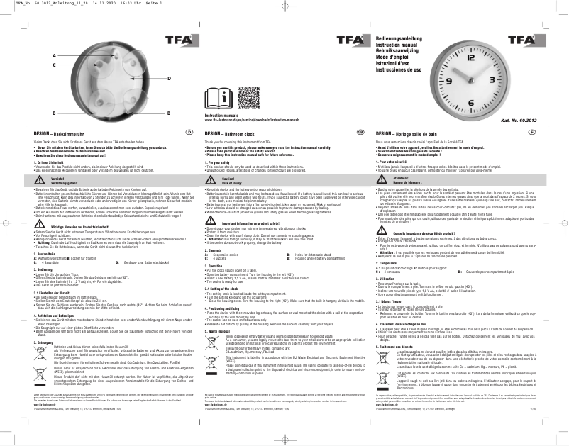 Página 1 del manual Manual de usuario TFA 60.3012