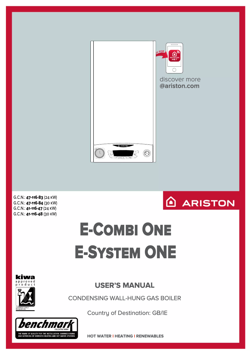 Imagen de la primera página del manual del dispositivo E-Combi ONE