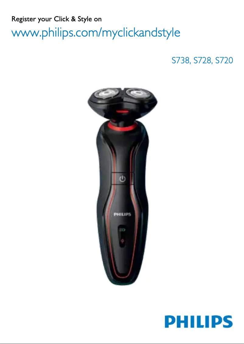 Imagen de la primera página del manual del dispositivo Click&Style S720