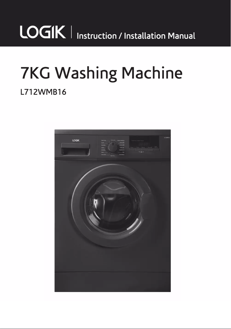 Imagen de la primera página del manual del dispositivo L712WMB16