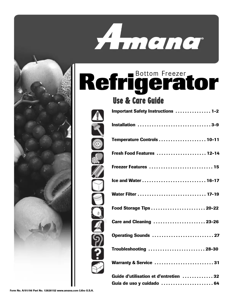 Imagen de la primera página del manual del dispositivo ABL2533FES