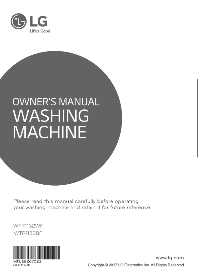 Página 1 del manual Manual de usuario LG WTR1132BF