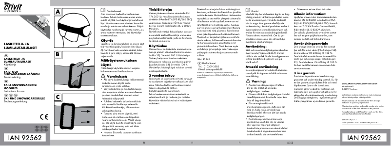 Imagen de la primera página del manual del dispositivo IAN 92562