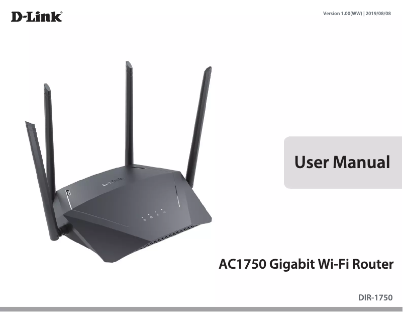 Página 1 del manual Manual de usuario D-Link DIR-1750