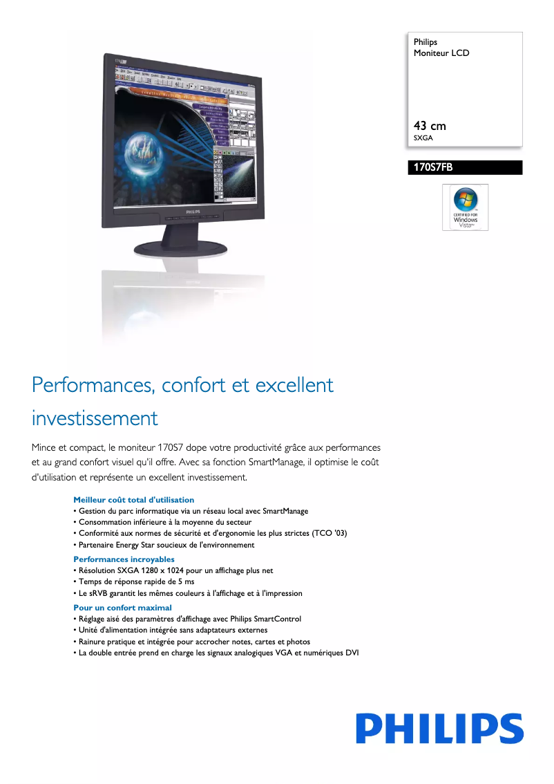 Imagen de la primera página del manual del dispositivo 170S7FB