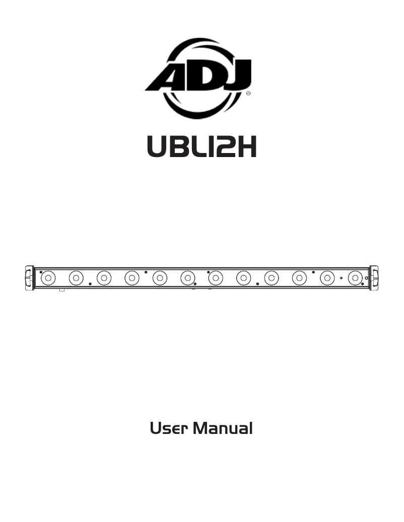 Página nº 1 - Manual de usuario American DJ UBL12H