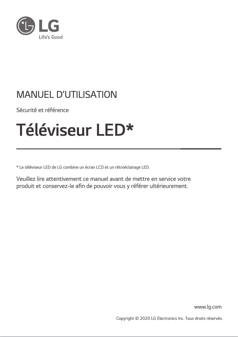 Imagen de la primera página del manual del dispositivo 50UN8000PVB