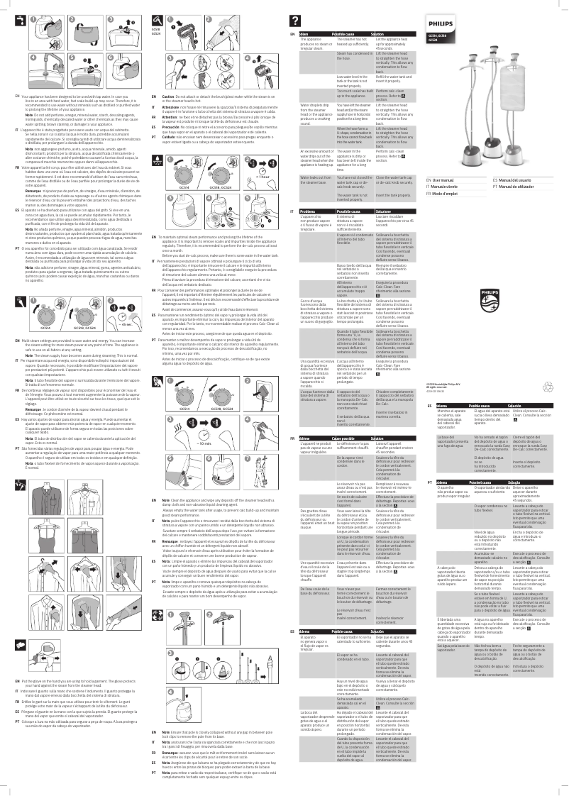Imagen de la primera página del manual del dispositivo EasyTouch Plus GC524