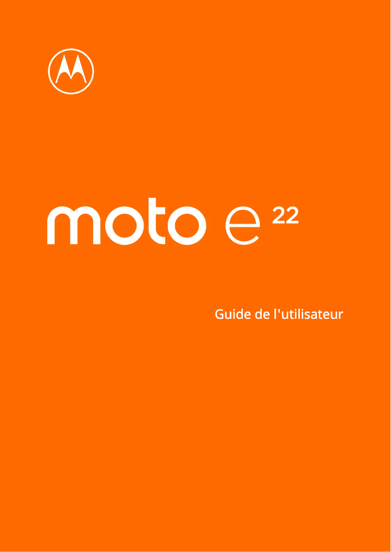 Página 1 del manual Manual de usuario Motorola Moto E22