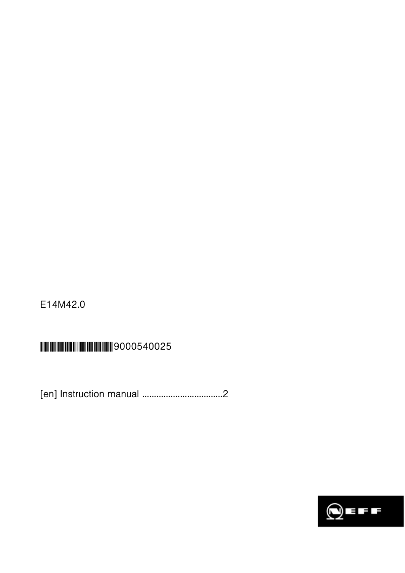 Imagen de la primera página del manual del dispositivo E14M42B0