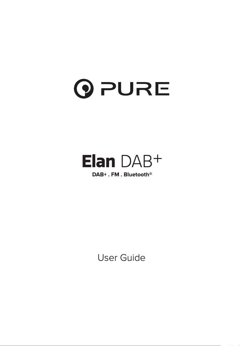 Imagen de la primera página del manual del dispositivo Elan DAB+