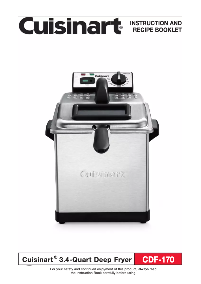 Página nº 1 - Manual de usuario Cuisinart CDF-170