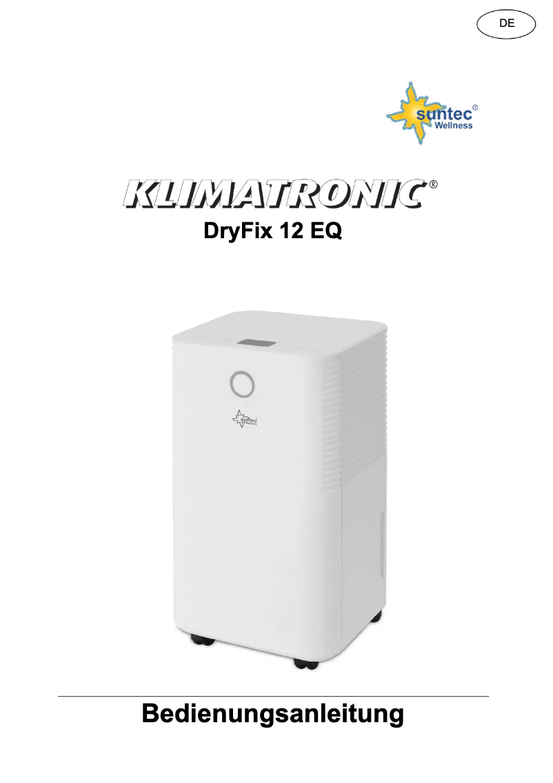 Página 1 del manual Manual de usuario Suntec DryFix 12 EQ