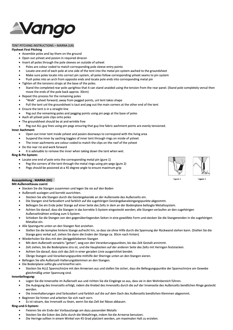 Imagen de la primera página del manual del dispositivo Marna 600XL