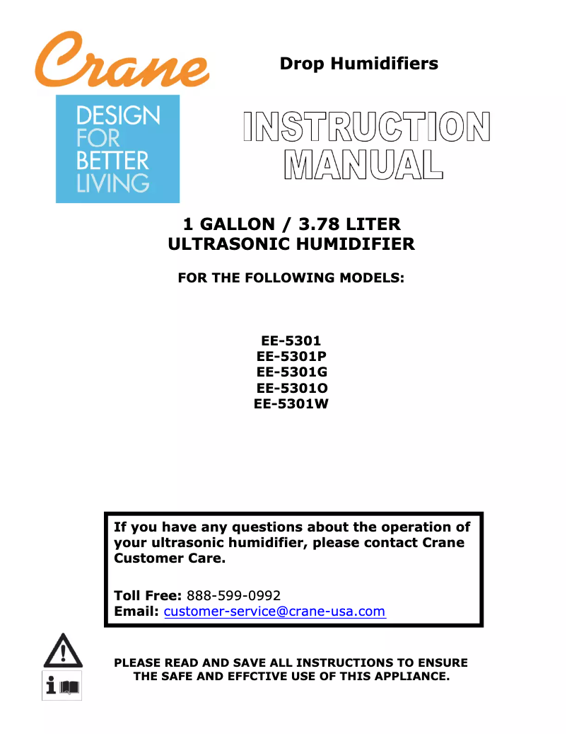 Imagen de la primera página del manual del dispositivo EE-5301W