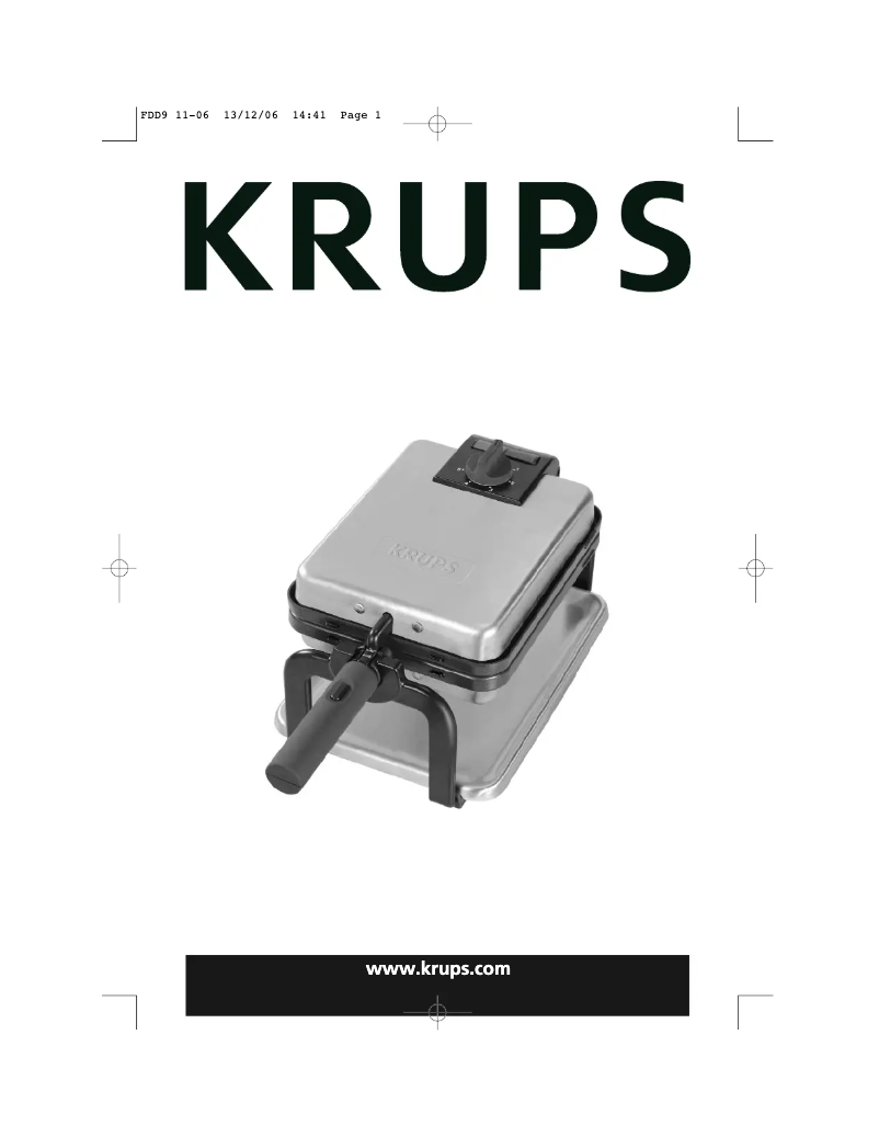 Página 1 del manual Manual de usuario Krups FDD9